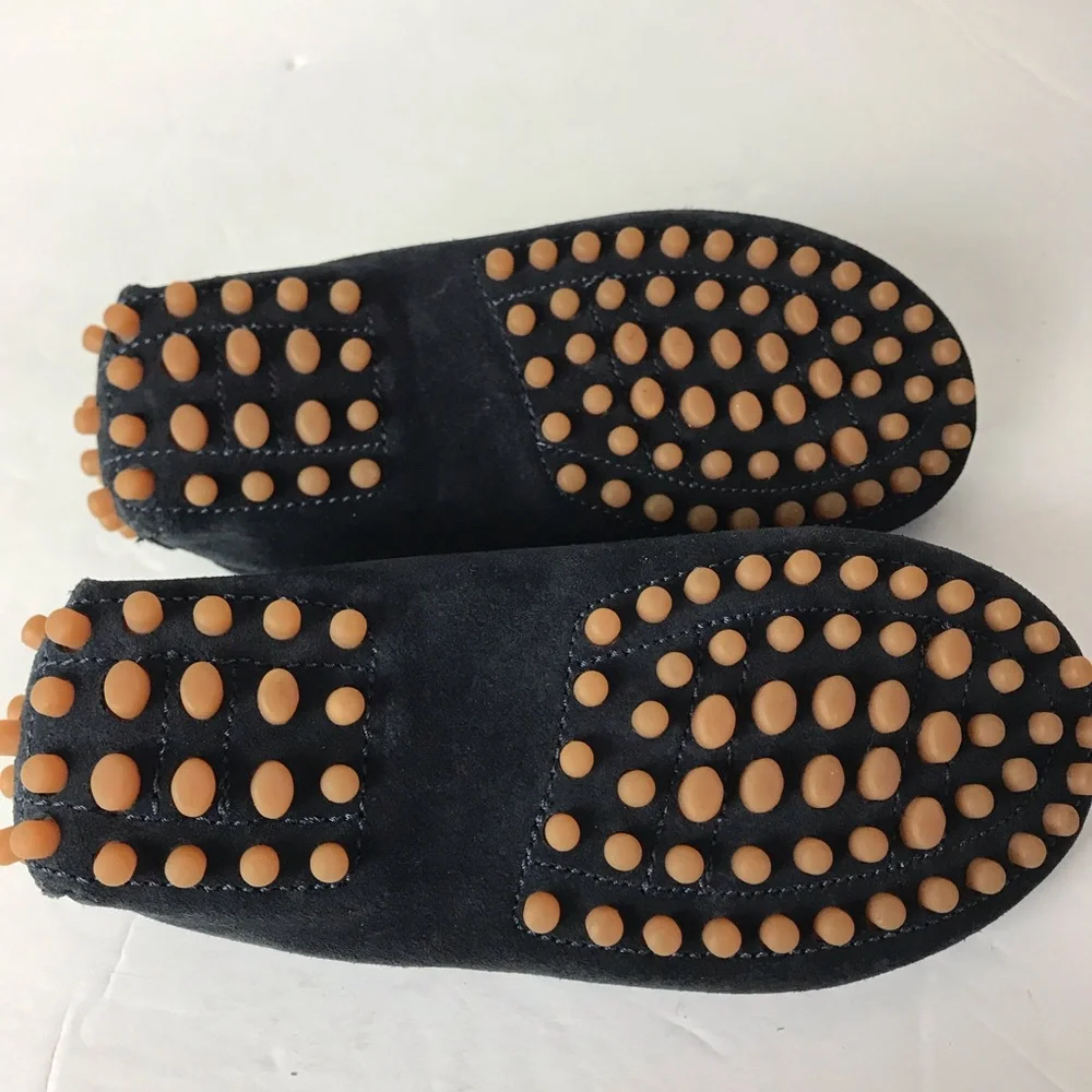 La stupenderia blue suede tassel loafers moccasins baby 25